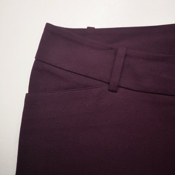 Merona Modern Ladies Size 10 Stretch Burgundy Narrow Legs Pants - Picture 5 of 11